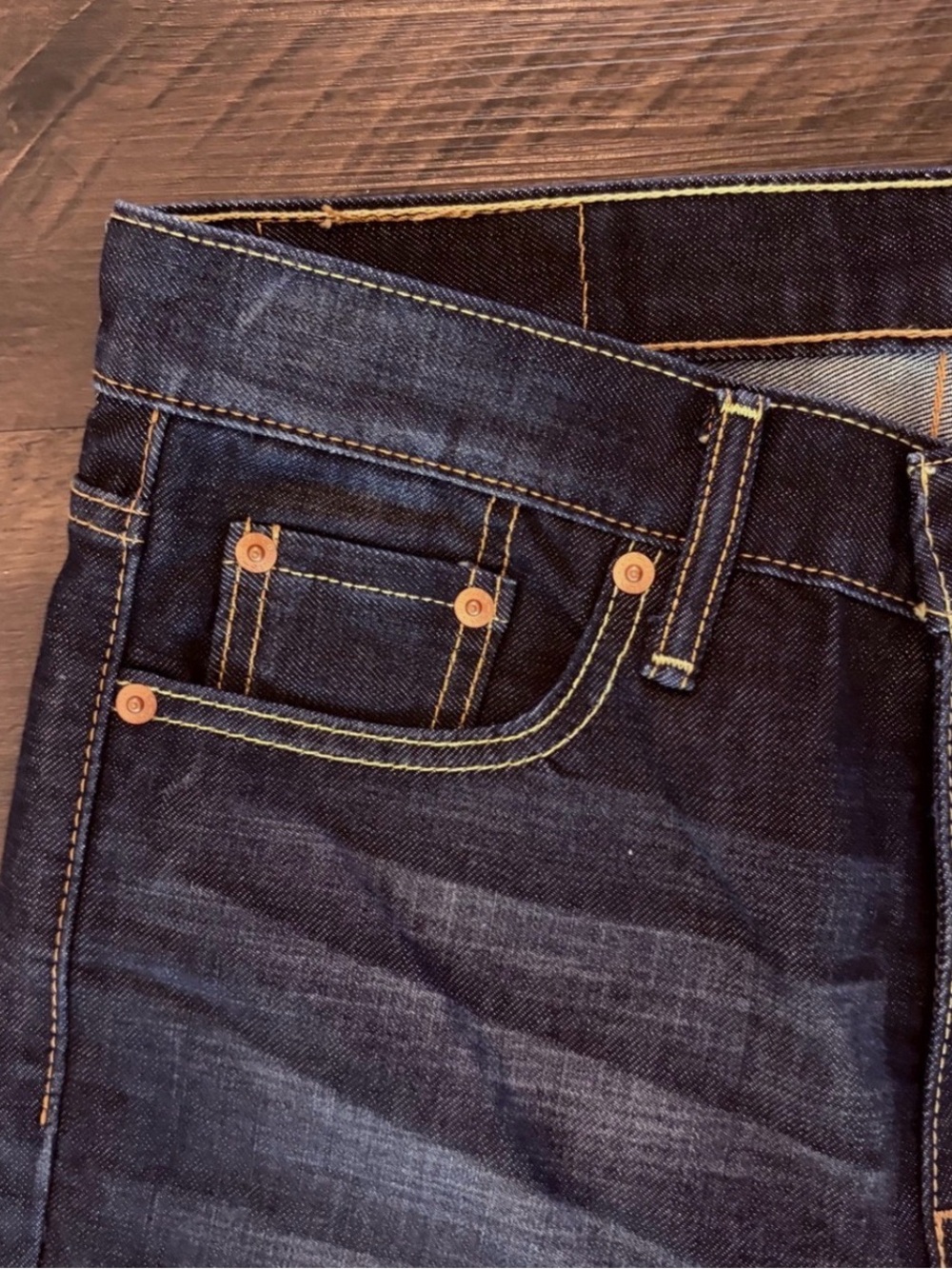 Levi's 513 Dark Wash Mens 28x30 Jeans - Picture 3 of 13